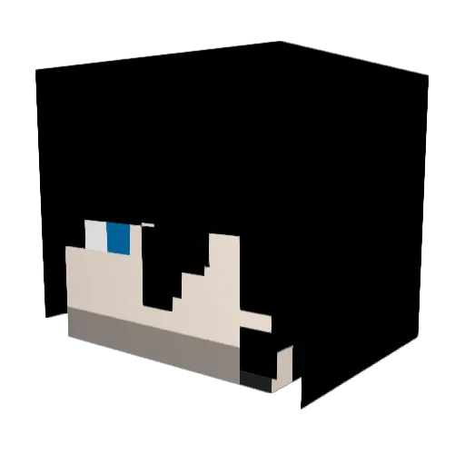 KINGxu0523 Minecraft avatar head, 3D render