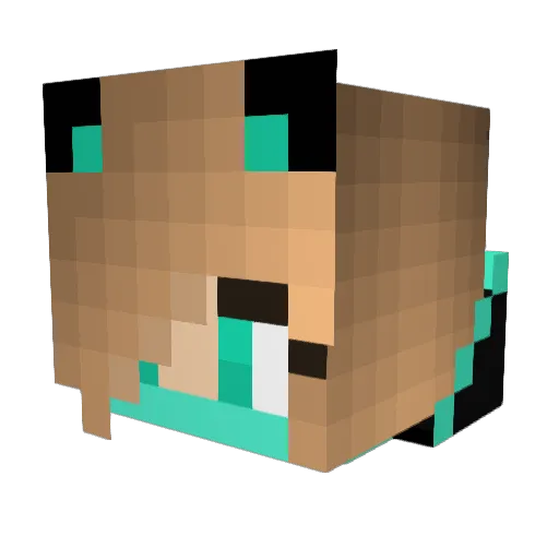 KINGxxxDRAGON Minecraft avatar head, 3D render