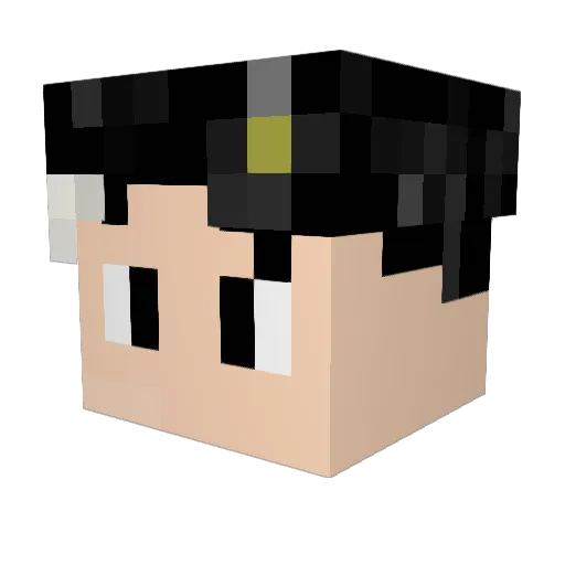 KINO0101 Minecraft avatar head, 3D render