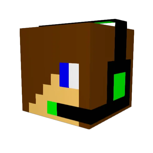 KINQCARL Minecraft avatar head, 3D render