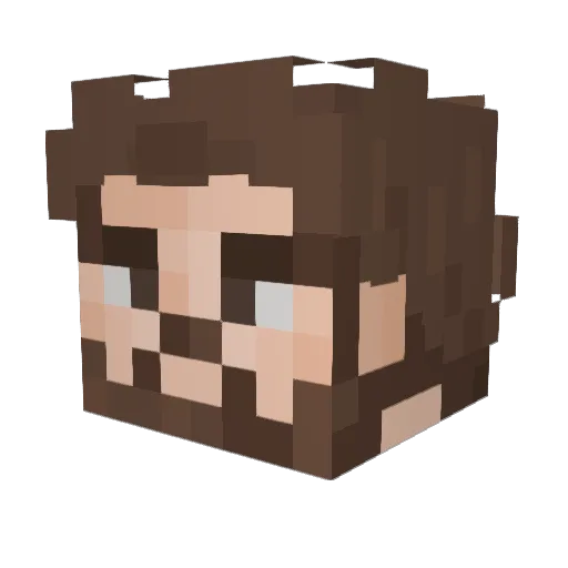 KINTAR0_ Minecraft avatar head, 3D render