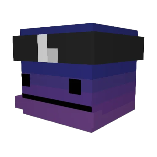 KIODRIM Minecraft avatar head, 3D render