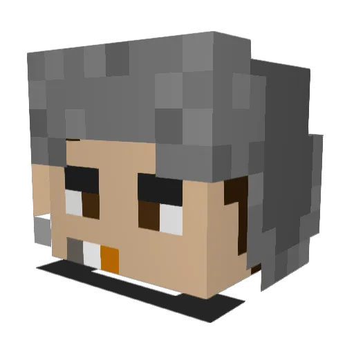 KIOLXXXZ Minecraft avatar head, 3D render