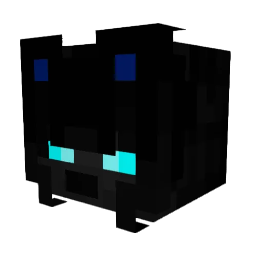 KIPE_san Minecraft avatar head, 3D render