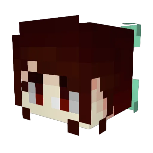 KIPISH31 Minecraft avatar head, 3D render