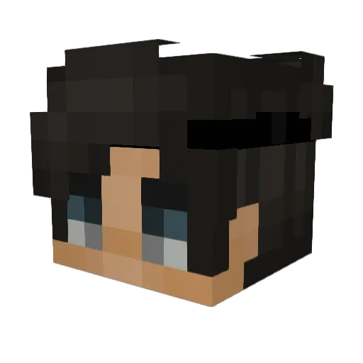 KIQXBESTWW Minecraft avatar head, 3D render