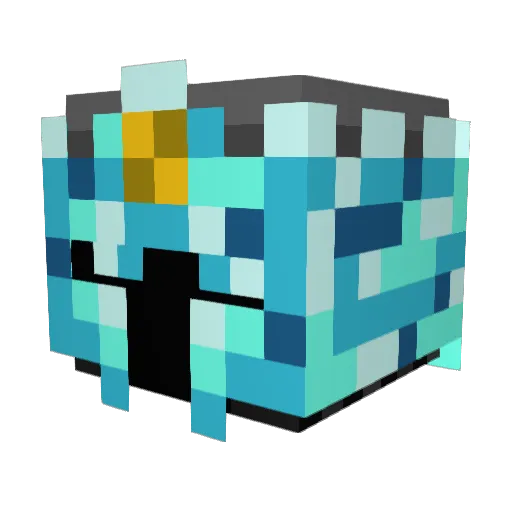 KIR385 Minecraft avatar head, 3D render
