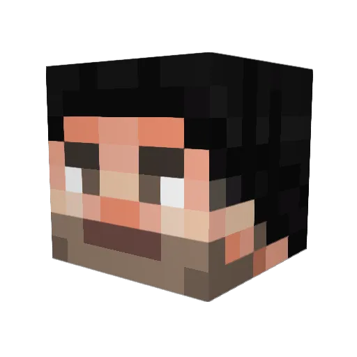 KIRA_fr Minecraft avatar head, 3D render