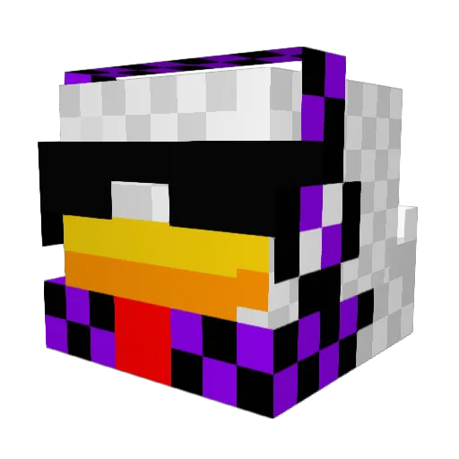 KIRIIIII Minecraft avatar head, 3D render
