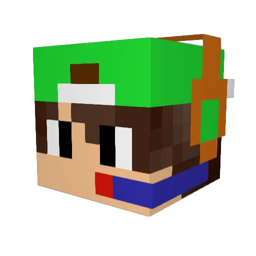 KIRILL1903 Minecraft avatar head, 3D render