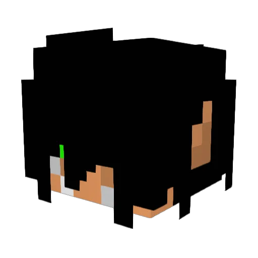 KIRITOxKIRIGAYA Minecraft avatar head, 3D render