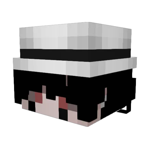 KIRMAFF Minecraft avatar head, 3D render