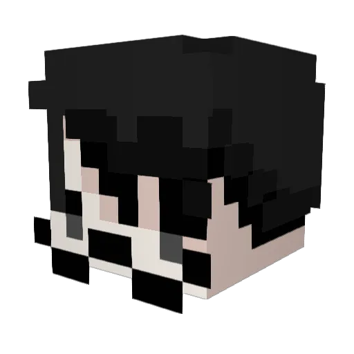 KIRYU5208 Minecraft avatar head, 3D render