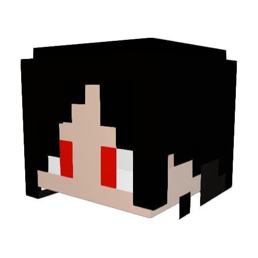 KITAHARA Minecraft avatar head, 3D render