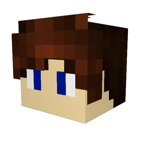 KITAROOOOOO Minecraft avatar head, 3D render