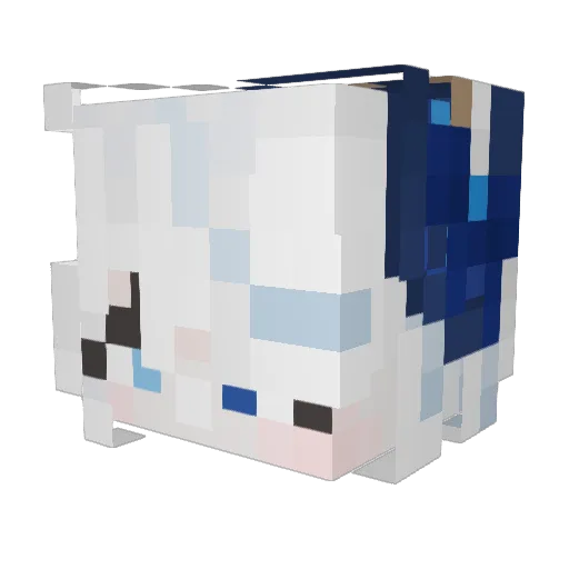 KITPE Minecraft avatar head, 3D render