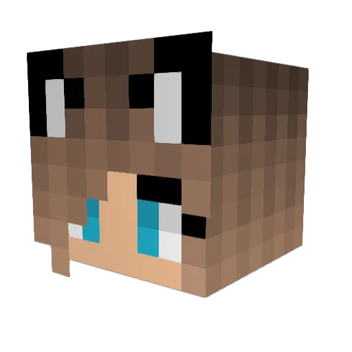 KITTYC00KIE1 Minecraft avatar head, 3D render
