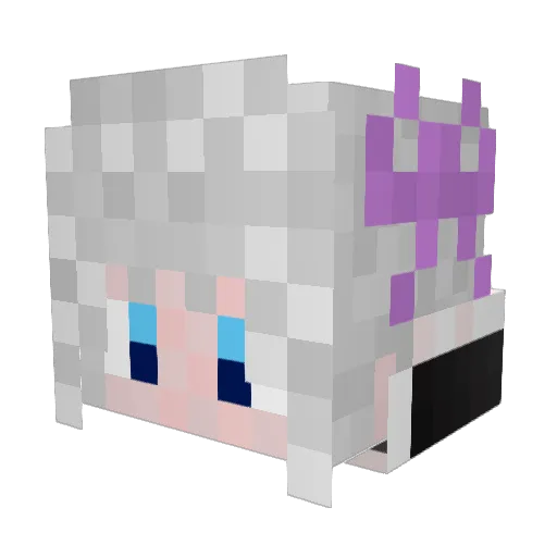 KIWA_1109 Minecraft avatar head, 3D render