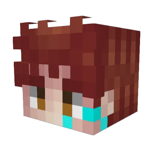 KIY0SI Minecraft avatar head, 3D render