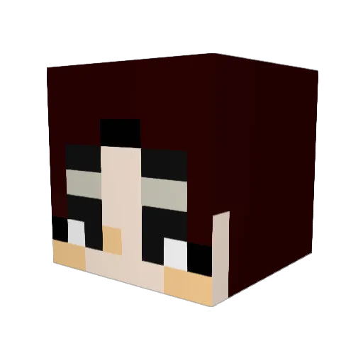 KI_SSYOU Minecraft avatar head, 3D render