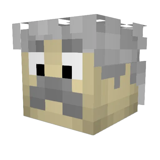 KIappspaten Minecraft avatar head, 3D render