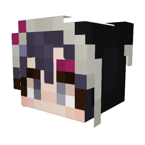 KImicsss Minecraft avatar head, 3D render