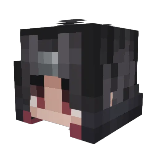 KIng1615 Minecraft avatar head, 3D render