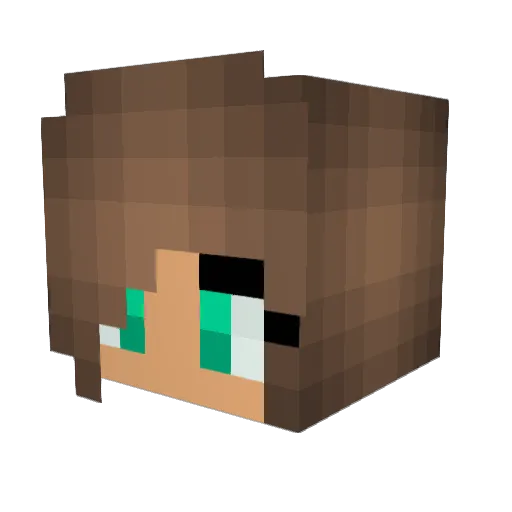KJC2022 Minecraft avatar head, 3D render