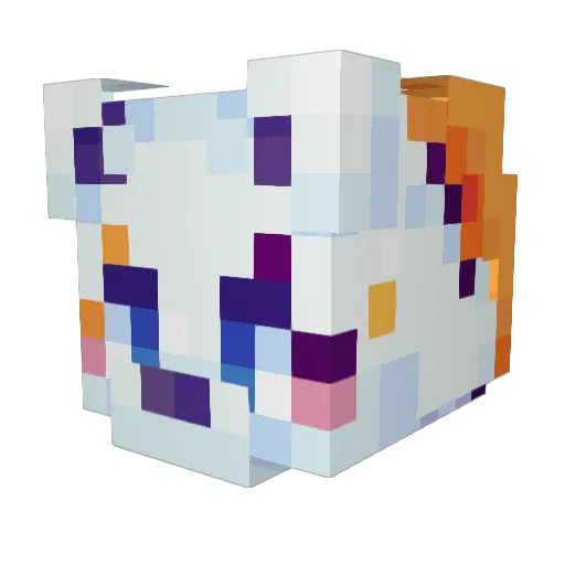 KJDOGS Minecraft avatar head, 3D render