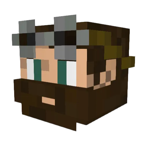 KJEAN_QC Minecraft avatar head, 3D render