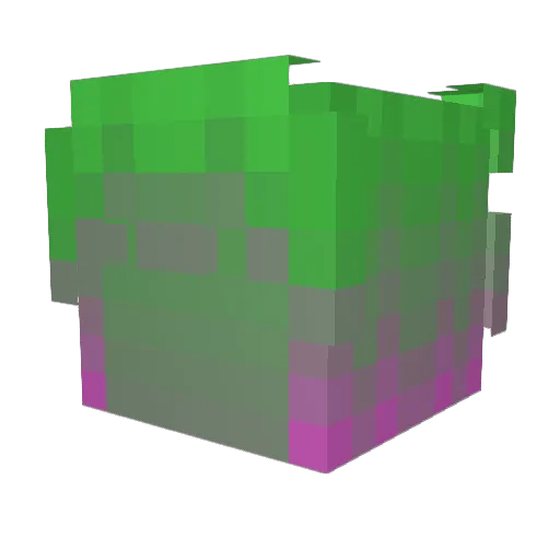 KJMCWOAH Minecraft avatar head, 3D render