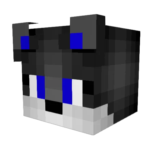 KJPino Minecraft avatar head, 3D render