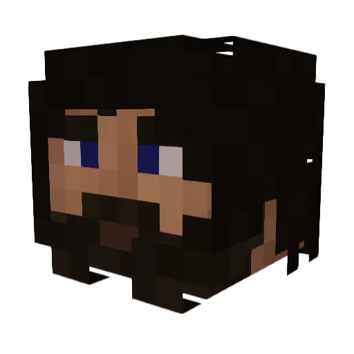 KJV_berend Minecraft avatar head, 3D render