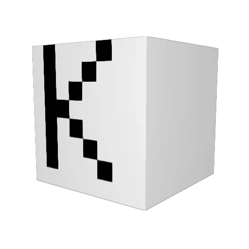 KJW0814 Minecraft avatar head, 3D render