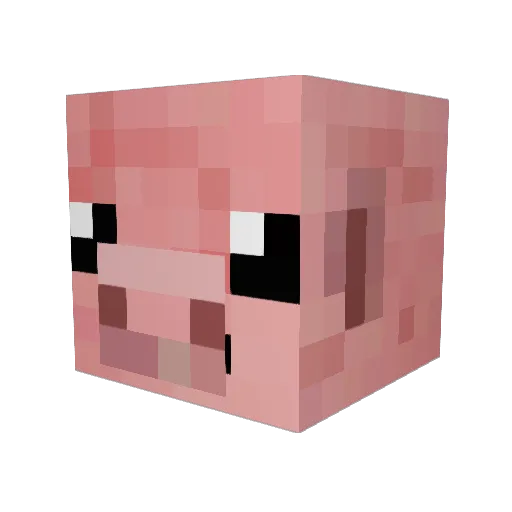 KK131427 Minecraft avatar head, 3D render