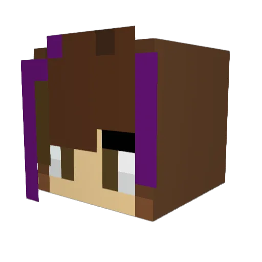KKBarlow Minecraft avatar head, 3D render