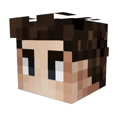 KKGreenMaster Minecraft avatar head, 3D render