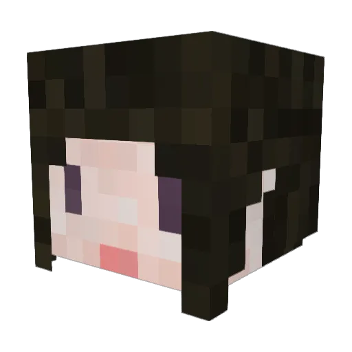 KKKKK1013 Minecraft avatar head, 3D render