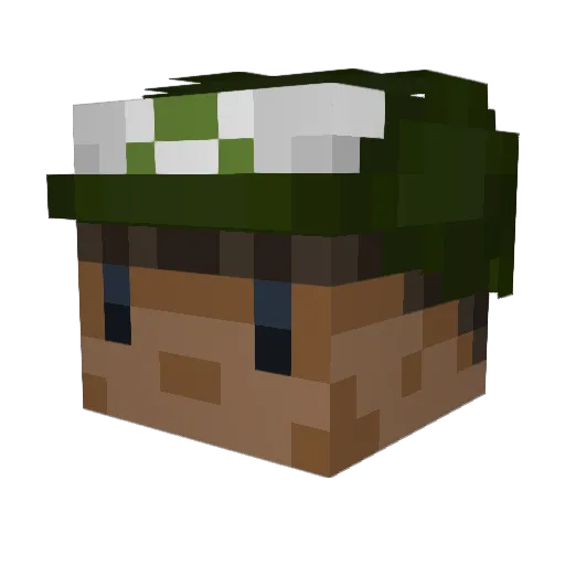 KKN64Legend Minecraft avatar head, 3D render