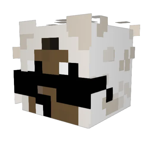 KKRANNY Minecraft avatar head, 3D render