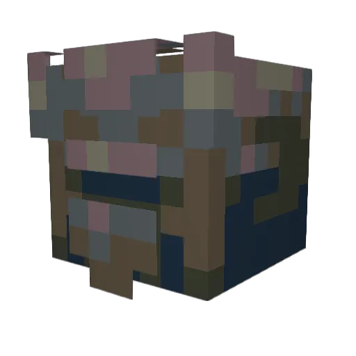 KKSpeedMAX Minecraft avatar head, 3D render