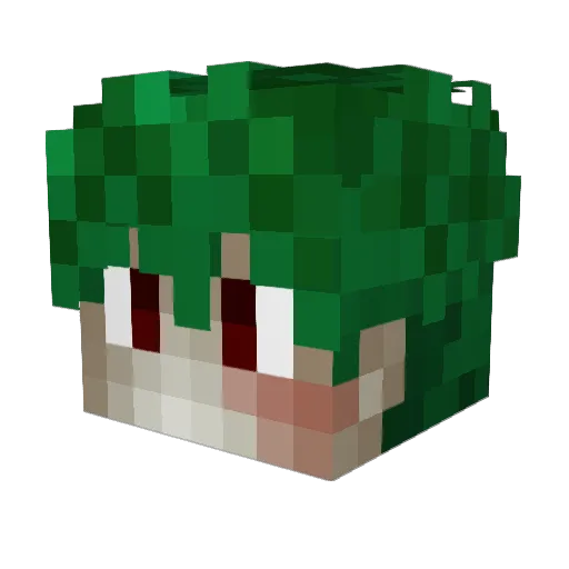 KKSupreeem Minecraft avatar head, 3D render