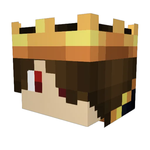 KKTHEVLOGGER_YTT Minecraft avatar head, 3D render