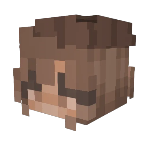 KKTheWild Minecraft avatar head, 3D render