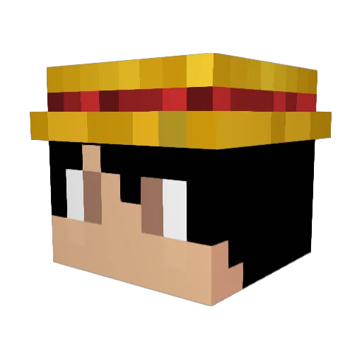 KKV11 Minecraft avatar head, 3D render