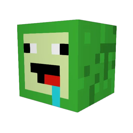 KKWads Minecraft avatar head, 3D render