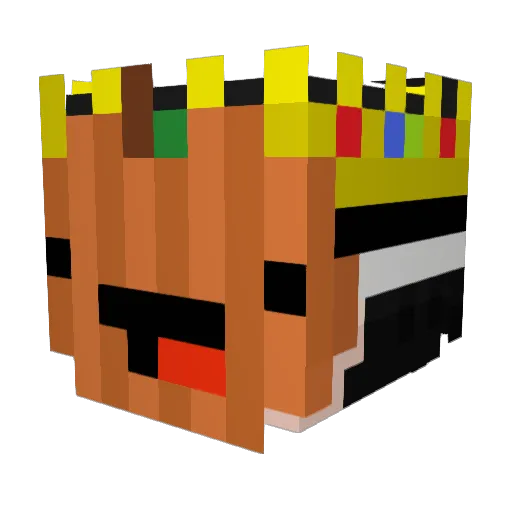 KK_Michalos Minecraft avatar head, 3D render