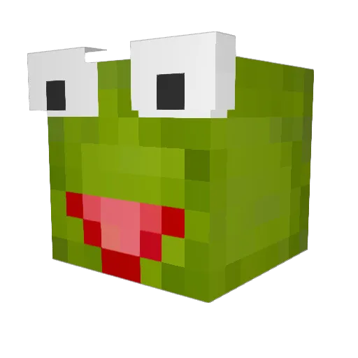 KK_zone Minecraft avatar head, 3D render