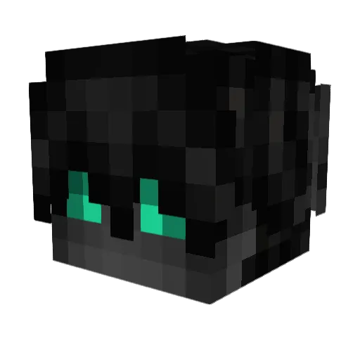 KKamikson Minecraft avatar head, 3D render