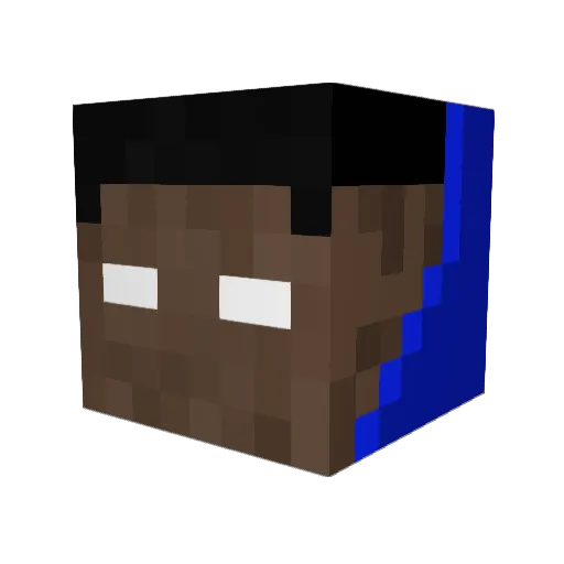 KKingJay Minecraft avatar head, 3D render